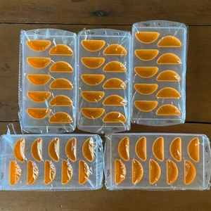 Lot Of 5 Jim Beam Orange Slice Ice Cube Trays - Picture 1 of 5