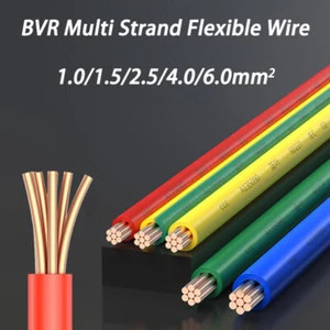 BVR Multi-Strand Flexible Wire Cross Section 1.0mm² - 6.0mm² Home Wiring Copper - Picture 1 of 5
