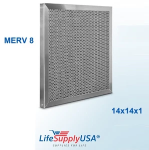 Aluminum Electrostatic Air Filter (14" x 14" x 1"), Washable Furnace Air Filter - Picture 1 of 6