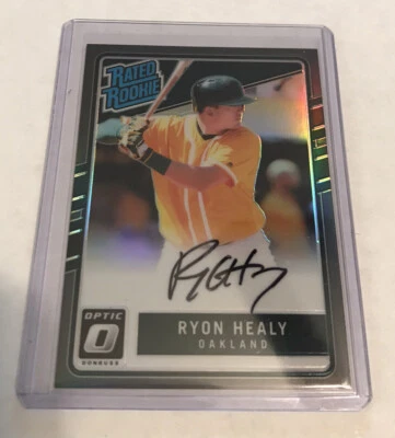 2017 Donruss Optic Ryon Healy Black On-Card Autograph..#ed 04/25!! - Image 1 of 2