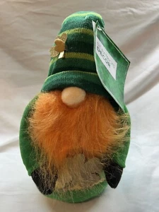 Shamrock Irish Bean Bag Gnome - 12" Tall - St. Patricks Decor - Picture 1 of 3