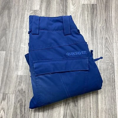 Pantalones de esquí QUICKSILVER Dry Flight 10K tiro bajo azul talla mediana Foto 1 de 4