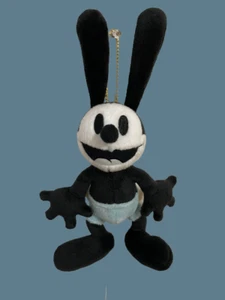 Tokyo Disney Resort Oswald the Lucky Rabbit Keychain Plush Toy badge Used - Picture 1 of 5