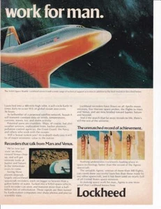 1977 Lockheed Print-Ad/ Great Art/ Space Shuttle - Picture 1 of 1