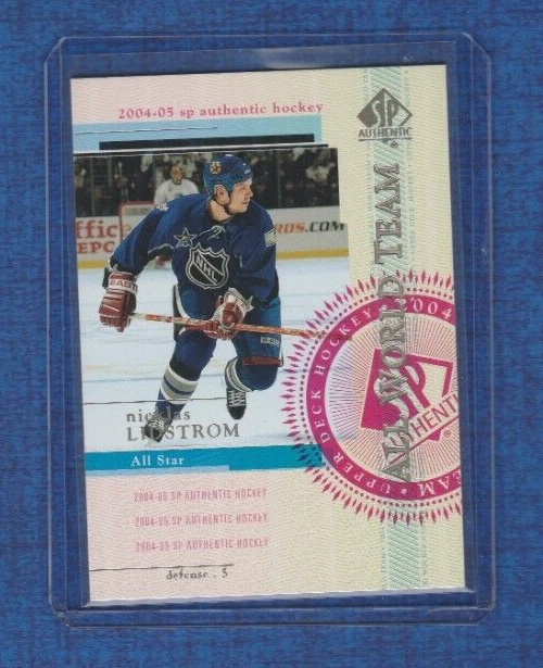 2004-05 SP Authentic Hockey All World Team # 112 Nicklas Lidstrom - Image 1 of 2