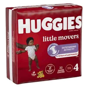 Huggies Little Movers Pannolini, Taglia 4, Confezione Jumbo (Età) da 22 - Foto 1 di 1