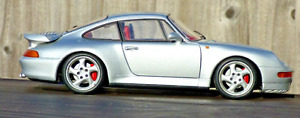 Porsche 911 993 TURBO UT Models 1:18 1995 Silver Red Int Toy Car RARE Auto Art
