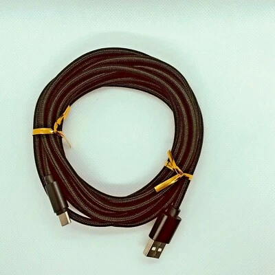 Лот плетеный USB C типа C быстрой зарядки данных синхронизации зарядное устройство кабель 1/3/6/10 футов длиной - Изображение 1 из 4