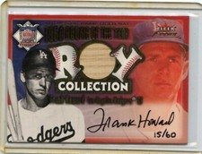 2001 FLEER FOCUS (NO #) FRANK HOWARD "ROY COLLECTION" AUTOGRAPH BAT CARD #15/60