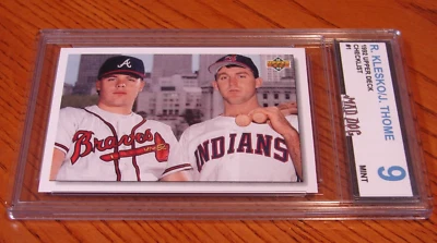 JIM THOME RYAN KLESKO Rookie----1992 UPPER DECK----MINT 9***INDIANS***Mad Dog - Image 1 of 2