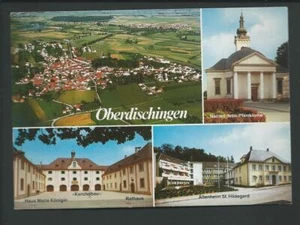 OBERDISCHINGEN << 4 Ans. u.a. Luftaufn., Kanzleibau, Altenheim...>> col AK - Picture 1 of 2