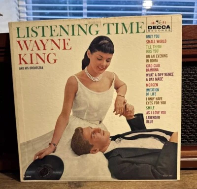 Wayne King "Listening Time" Decca Hi-Fi DL 8972 Mono LP 1960 AMAZING SHAPE! - Imagem 1 de 4