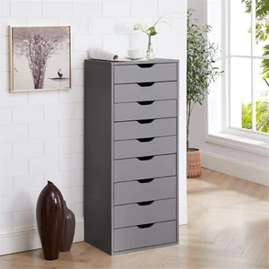 Drawer Dresser Storage Cabinet Tall Chest of Drawers by Naomi Home - 9 Drawer - Picture 1 of 8