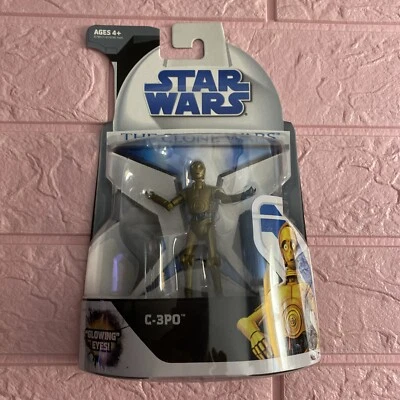 Star Wars The Clone Wars C-3PO Glowing Eyes Figure Carded No 16 Hasbro 2008 - Image 1 of 2