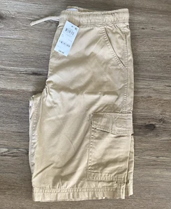 Epic Threads Boy's Basic Khaki Draw String Pull On Cargo Shorts Size Large - Picture 1 of 10