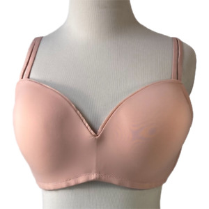 Womens Aerie Real Happy Wireless Push Up Bra Pink Adjustable Strap 36DD