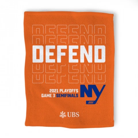 NHL New York Islanders "Defend NY" 2021 Semifinals Playoff Game 3 Rally Towel Cover