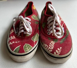 Vans Doren Rojo Hawaiano Tenis Mujer 5.5 Ultracush Parte Superior Baja Zapato Patín Encaje - Imagen 1 de 13