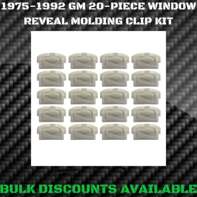 1975-1988 Monte Carlo LS SS Glass Window Windshield Molding Trim Reveal Clips GM - Image 1 of 4