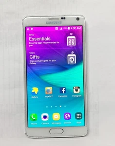 Samsung Galaxy Note 4 SM-N910A - 32 GB - Blanco Escarcha AT&T / GSM desbloqueado - Imagen 1 de 4