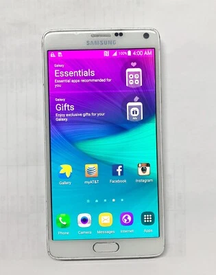 Samsung Galaxy Note 4 SM-N910A - 32 GB - Frost White  AT&T / GSM unlocked - Image 1 of 4