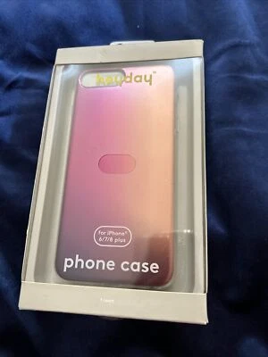 Funda Heyday Apple iPhone 6-7-8 Plus Rosa Metálica Ombre Nueva Caja Abierta Foto 1 de 4