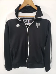 Milwaukee Bucks Adidas Black Full Zip Track Jacket Mens Sz Small - Picture 1 of 6