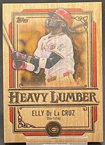 2025 TOPPS HEAVY LUMBER ELLY DE LA CRUZ REDS SSP INSERT - Bild 1 von 2