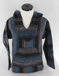 Kids Baja Hoodies Mexico Blue Gray Size 4, 6, 8 or 10 Girls Boys Softer! - Picture 1 of 3