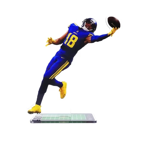 Justin Jefferson Figure - #18 Minnesota Vikings Attemps to Catch a Pass Ornament Cover