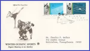 USA5 #3554 ADDR PCS ARTCRAFT FDC STR2  Ice Hockey - Picture 1 of 1