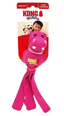 Kong Wubba Friends Balístico Pequeño Hipopótamo Chirriante Perro Juguete para Buscar Foto 1 de 4