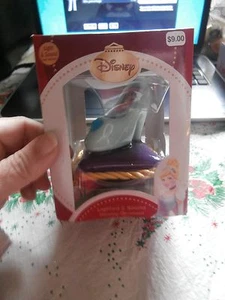 Disney Princess Cinderella Slipper on Pillow Lighted & Sound Christmas Ornament - Picture 1 of 5