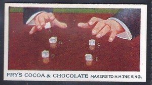 FRYS-TRICKS & PUZZLES (BLACK BACK) 1924-#09- QUALITY CARD!!!