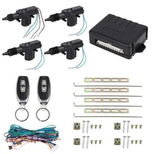 Sistema de bloqueo de bloqueo de central eléctrica de 4 puertas kit de entrada sin llave para automóvil con actuador - Imagen 1 de 12