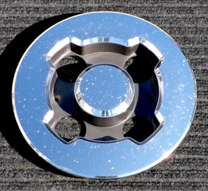 One Genuine Ford Escort EXP Tempo Lynx Chrome Center Cap Hubcap 1985.5 1994 OEM - Picture 1 of 11