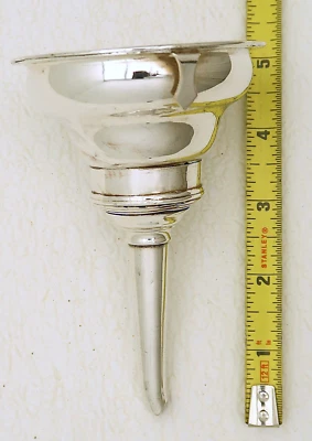 Georgian Period Silver-plate Wine Bottle Funnel with Strainer - Image 1 of 4