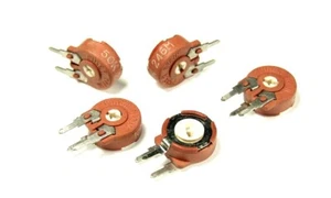 50K Ohm Single Turn Trimmer Potentiometer Trimpot PIHER 246M vertical (5 pcs) - Picture 1 of 2
