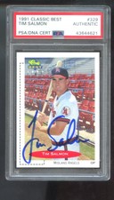 1991 Classic Best #329 Tim Salmon ROOKIE RC AUTO SIGNED Autograph Card PSA/DNA