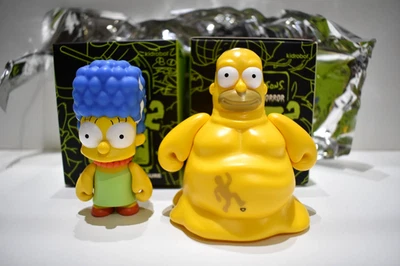 KIDROBOT THE SIMPSONS TREEHOUSE OF HORROR SERIES 2 HOMER THE BLOB MARGE BRIDE FR - Image 1 of 4