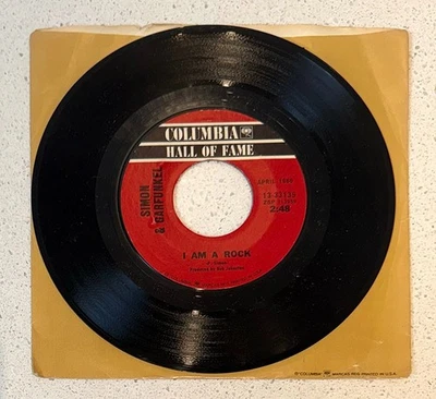 SIMON & GARFUNKEL Scarborough Fair/I am a Rock 1968 = VINYL 7" XLNT 45 SINGLE LP - Image 1 of 2