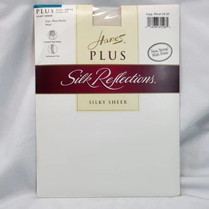 Hanes Silk Reflections Control Top Petite Plus Pearl Pantyhose Style 00P16 Sz EF - Picture 1 of 5