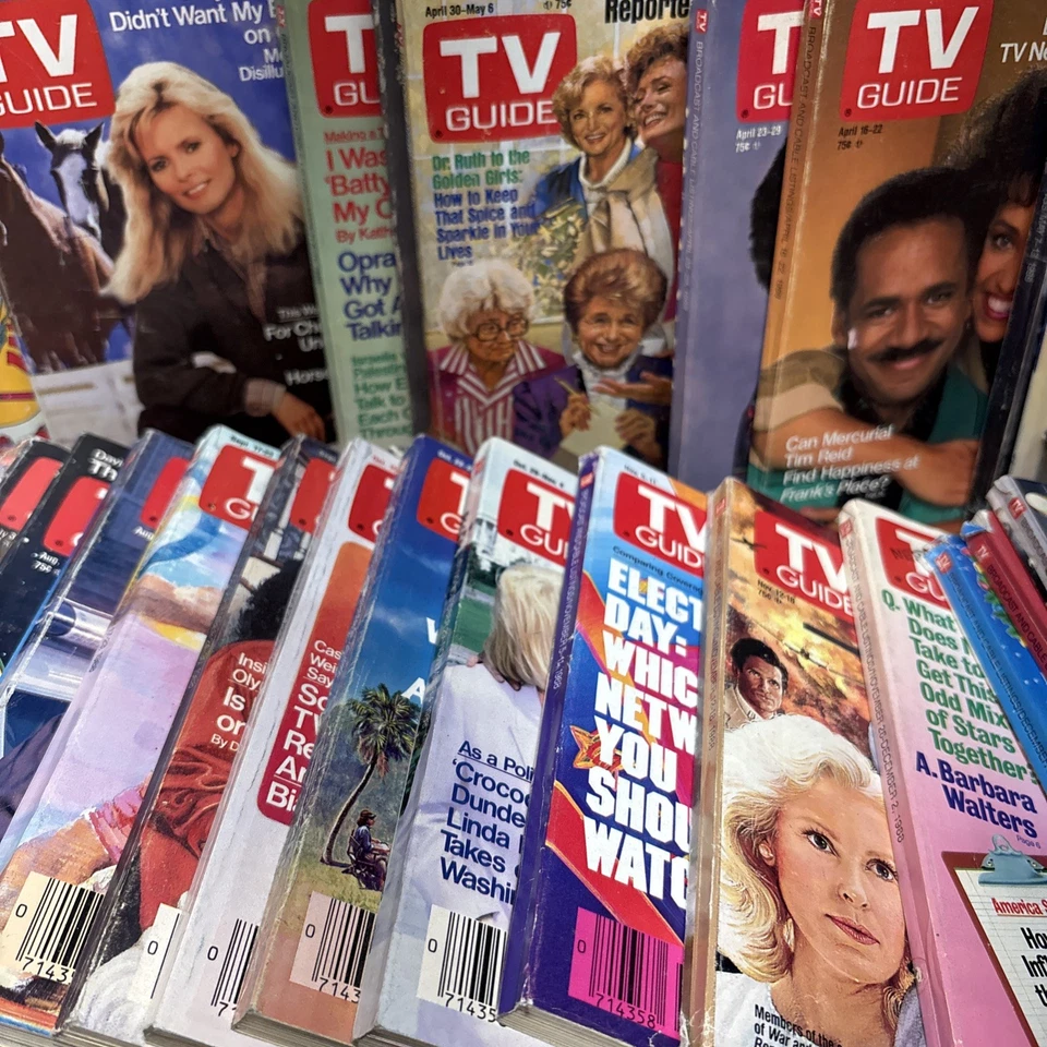 TV Guide Magazine Lot of 55 Issues From 1987-1988 Classic Television Collectible - Image 1 of 4