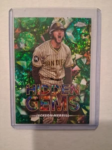 Jackson Merrill 2025 Topps Cromo Gemas Ocultas Padres Impresión Corta #HG-37 - Imagen 1 de 2