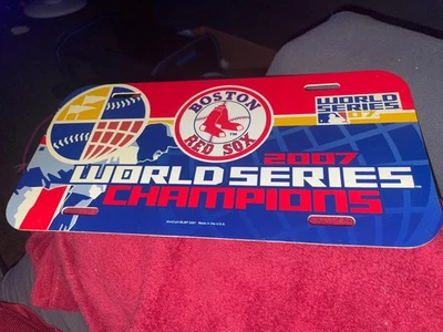 Boston Red Sox 2007 World Series Champions Vanity License Plate Auto Tag MLB - Image 1 of 2