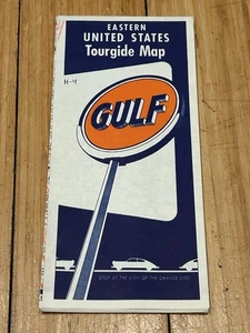 Mappa turistica vintage anni '50 GULF Stati Uniti orientali (H4, B1) - Foto 1 di 5