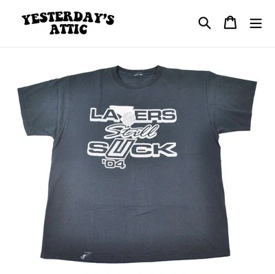 Camisa de Colección San Antonio Spurs 2004 Lakers Todavía Chupar Talla Grande Foto 1 de 3