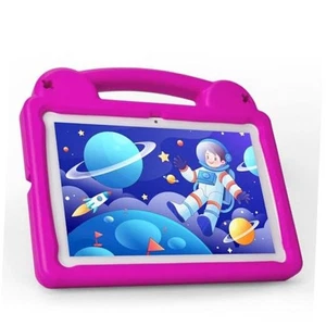 Kids Tablet 10.1 Inch Android 14 Tablet for Kids, A523 Octa-Core, Pink - Picture 1 of 8