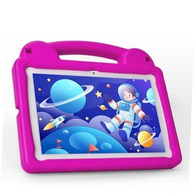 Kids Tablet 10.1 Inch Android 14 Tablet for Kids, A523 Octa-Core, Pink - Image 1 of 4