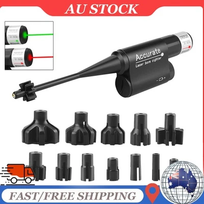 177-12GA multi caliber Bore Sighter Collimator Red Green Laser Bore Sight Kit S8 - image 1 of 4